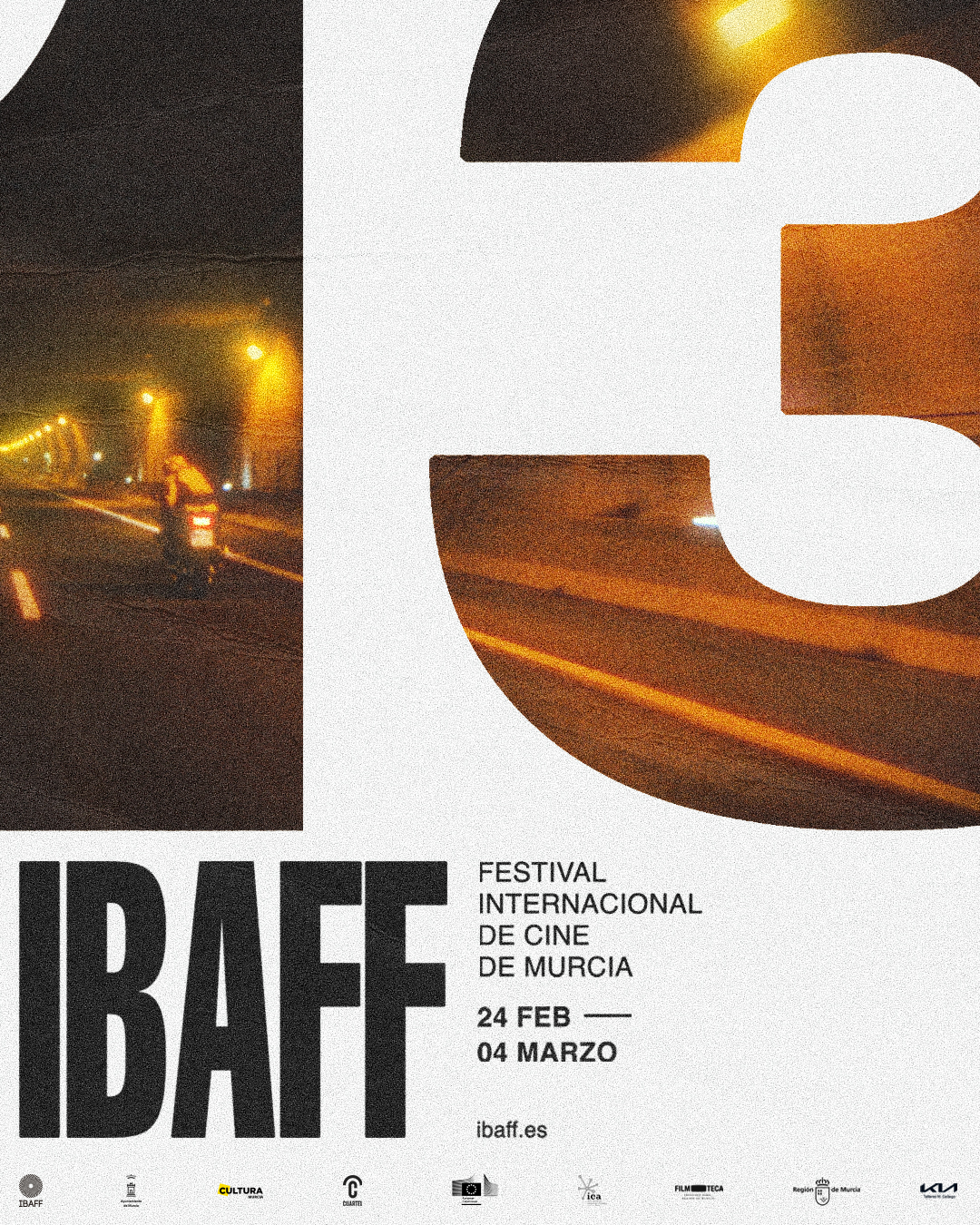 La identidad visual del IBAFF 13 alude al cine como un viaje continuo